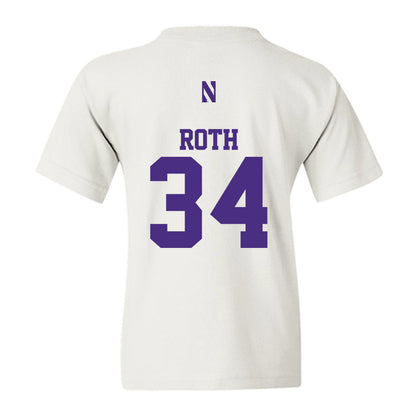 Northwestern - NCAA Football : Payton Roth - Classic Shersey Youth T-Shirt-1