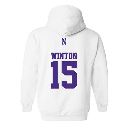 Northwestern - NCAA Football : Sean Winton - Classic Shersey Hooded Sweatshirt-1