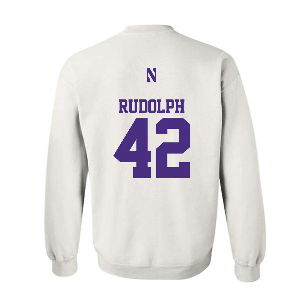 Northwestern - NCAA Women's Lacrosse : Hannah Rudolph - Classic Shersey Crewneck Sweatshirt-1
