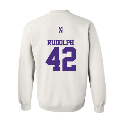 Northwestern - NCAA Women's Lacrosse : Hannah Rudolph - Classic Shersey Crewneck Sweatshirt-1