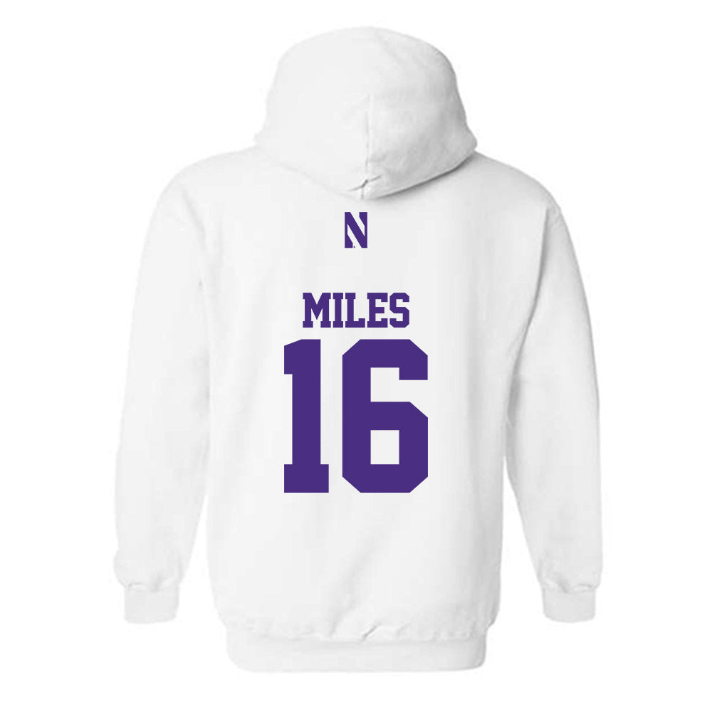 Northwestern - NCAA Women's Lacrosse : Niki Miles - Classic Shersey Hooded Sweatshirt-1
