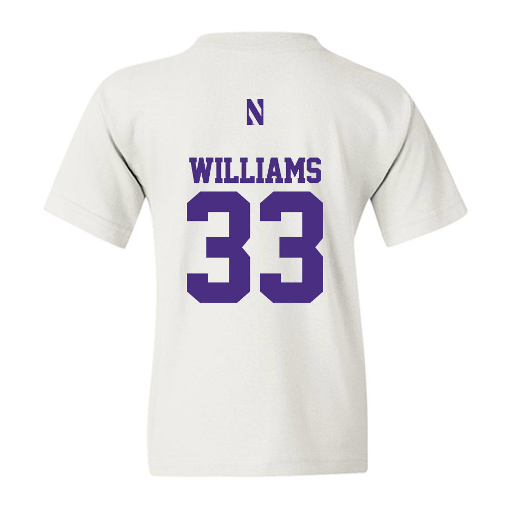 Northwestern - NCAA Women's Basketball : Taylor Williams - Classic Shersey Youth T-Shirt-1