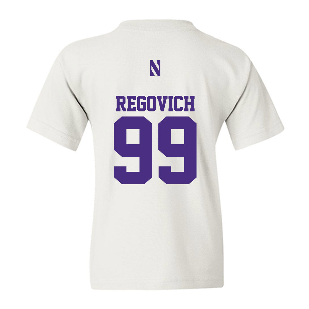 Northwestern - NCAA Football : Troy Regovich - Classic Shersey Youth T-Shirt-1