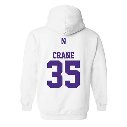 Northwestern - NCAA Football : Tate Crane - Classic Shersey Hooded Sweatshirt-1