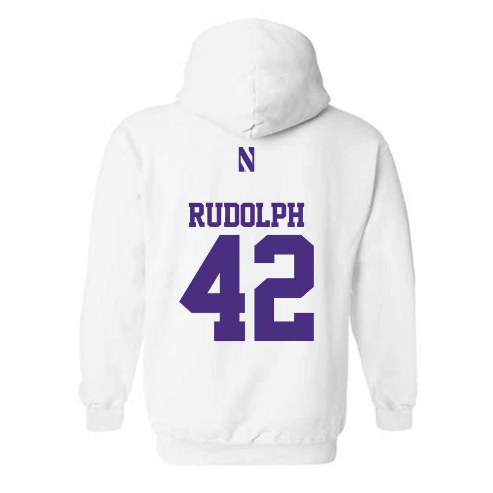 Northwestern - NCAA Women's Lacrosse : Hannah Rudolph - Classic Shersey Hooded Sweatshirt-1