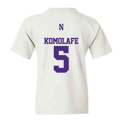 Northwestern - NCAA Football : Caleb Komolafe - Classic Shersey Youth T-Shirt-1