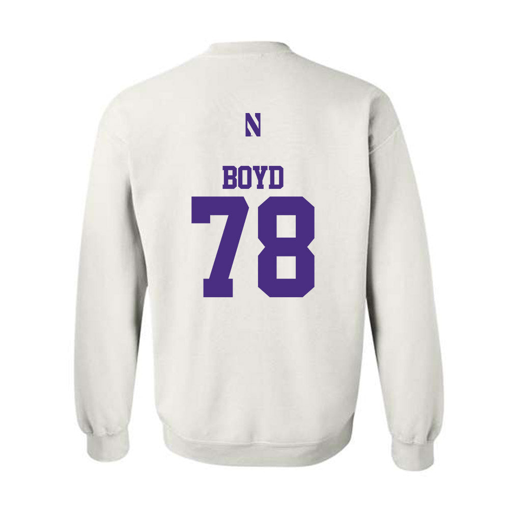 Northwestern - NCAA Football : Trey Boyd - Classic Shersey Crewneck Sweatshirt-1