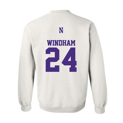 Northwestern - NCAA Men's Basketball : KJ Windham - Classic Shersey Crewneck Sweatshirt