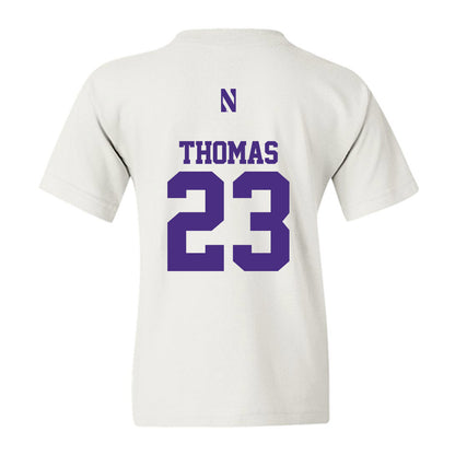 Northwestern - NCAA Women's Basketball : Tayla Thomas - Classic Shersey Youth T-Shirt-1