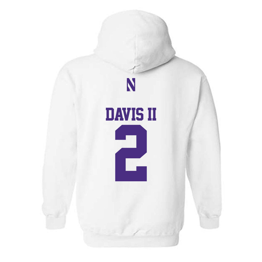 Northwestern - NCAA Football : Fred Davis II - Classic Shersey Hooded Sweatshirt-1