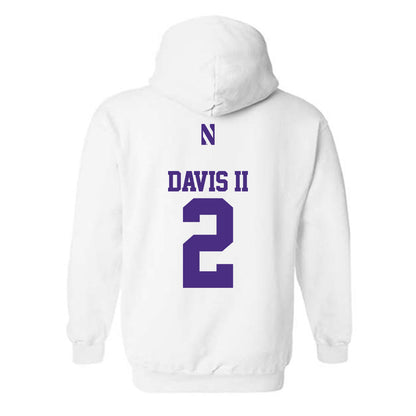 Northwestern - NCAA Football : Fred Davis II - Classic Shersey Hooded Sweatshirt-1