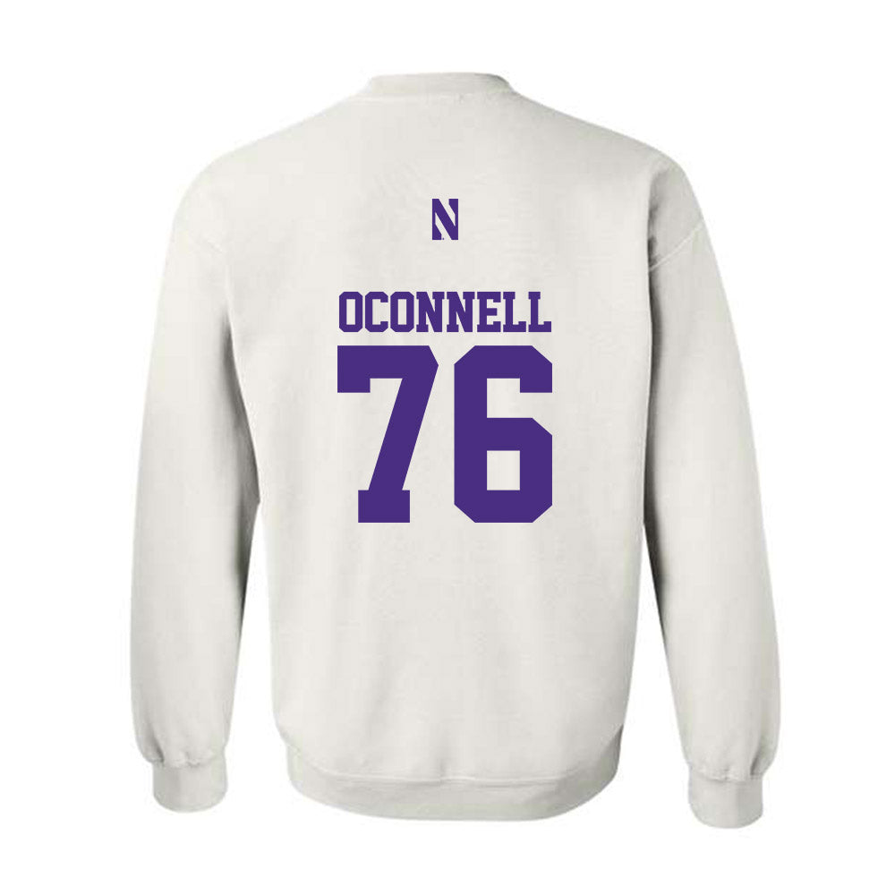 Northwestern - NCAA Football : Michael OConnell - Classic Shersey Crewneck Sweatshirt-1