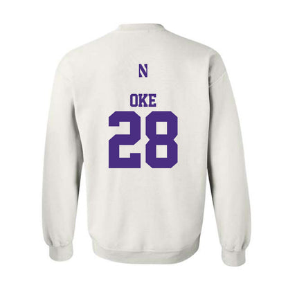 Northwestern - NCAA Football : Timi Oke - Classic Shersey Crewneck Sweatshirt-1