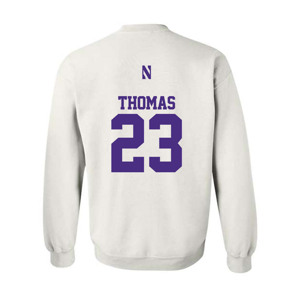 Northwestern - NCAA Women's Basketball : Tayla Thomas - Classic Shersey Crewneck Sweatshirt-1
