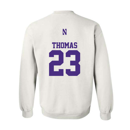 Northwestern - NCAA Women's Basketball : Tayla Thomas - Classic Shersey Crewneck Sweatshirt-1