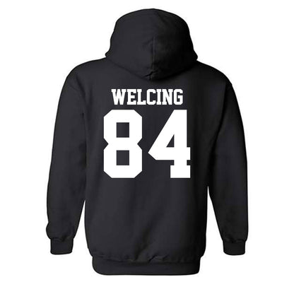 Northwestern - NCAA Football : Hunter Welcing - Classic Shersey Hooded Sweatshirt-1