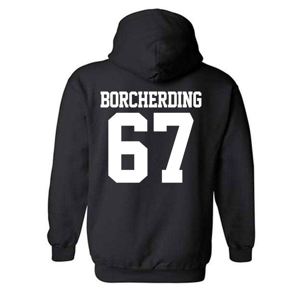 Northwestern - NCAA Football : Jace Borcherding - Classic Shersey Hooded Sweatshirt-1