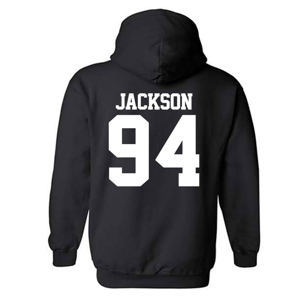 Northwestern - NCAA Football : Miguel Jackson - Classic Shersey Hooded Sweatshirt-1