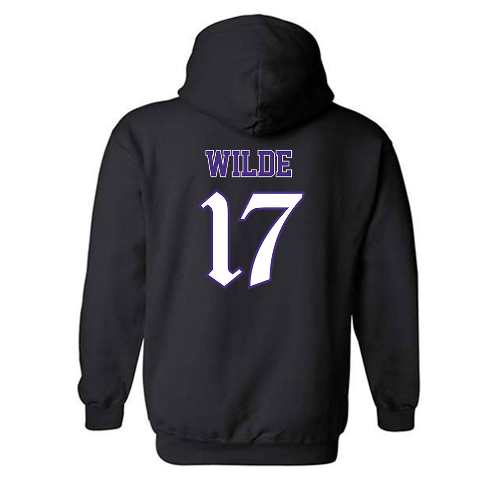 Northwestern - NCAA Football : Griffin Wilde - Hooded Sweatshirt-1