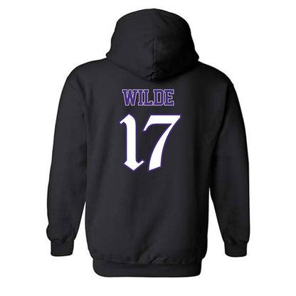 Northwestern - NCAA Football : Griffin Wilde - Hooded Sweatshirt-1