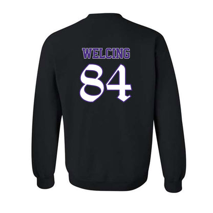 Northwestern - NCAA Football : Hunter Welcing - Crewneck Sweatshirt-1