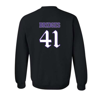 Northwestern - NCAA Baseball : Tommy Bridges - Crewneck Sweatshirt-1