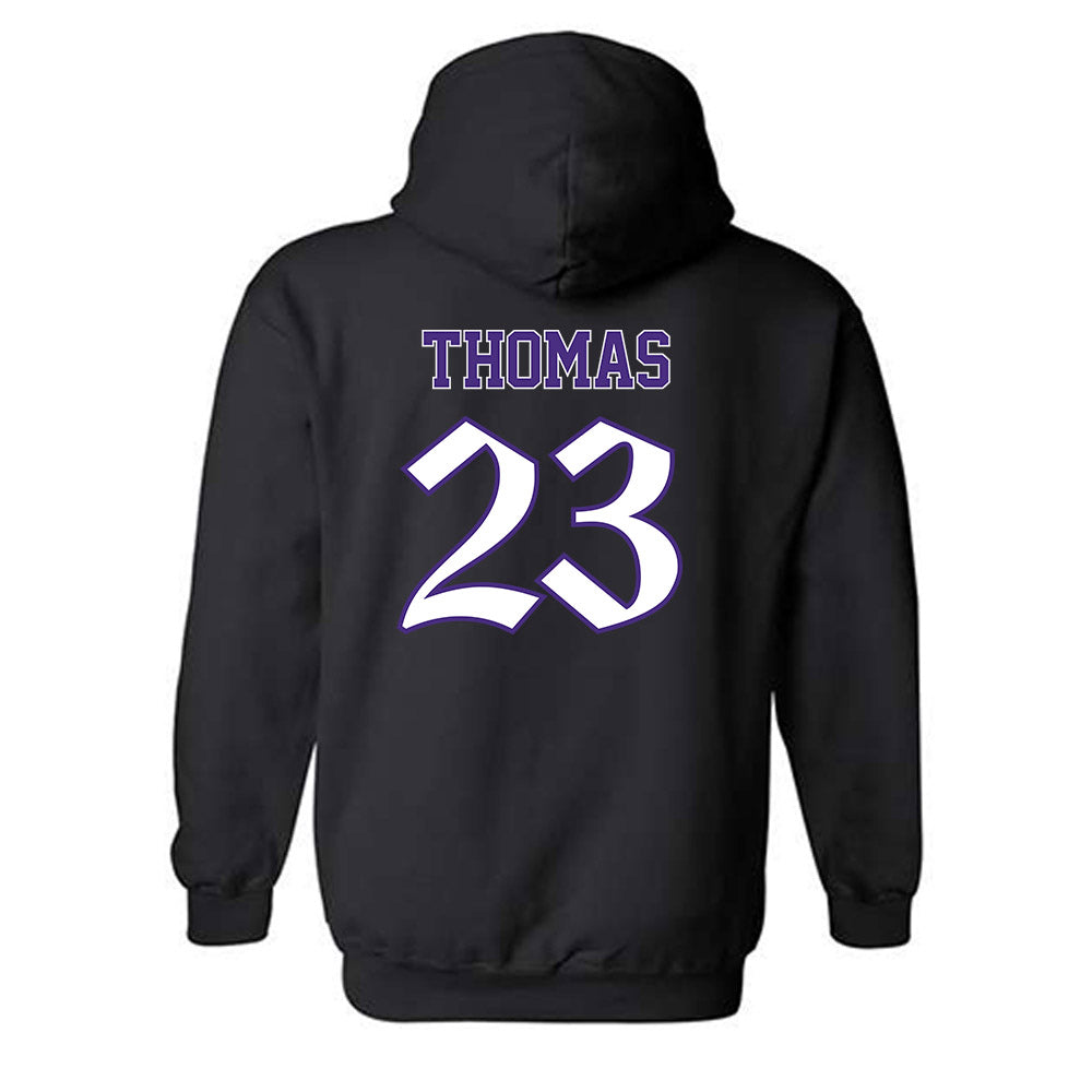 Northwestern - NCAA Women's Basketball : Tayla Thomas - Hooded Sweatshirt-1