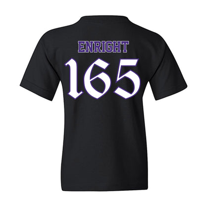 Northwestern - NCAA Wrestling : Eddie Enright - Youth T-Shirt-1