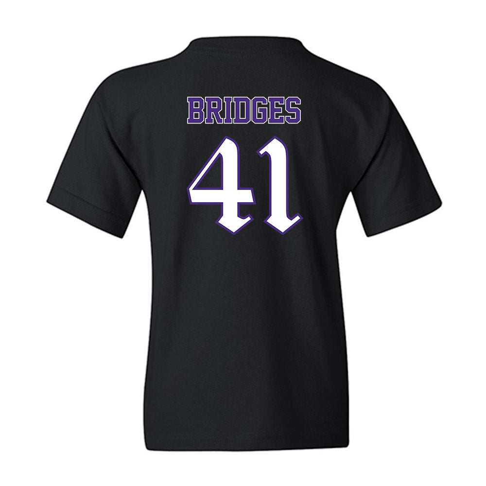 Northwestern - NCAA Baseball : Tommy Bridges - Youth T-Shirt-1