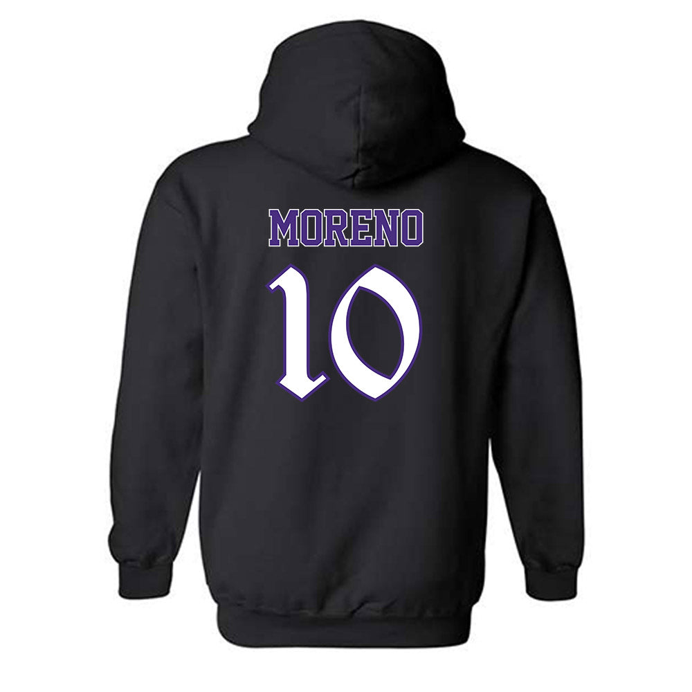 Northwestern - NCAA Women's Basketball : Sandra Moreno - Hooded Sweatshirt-1