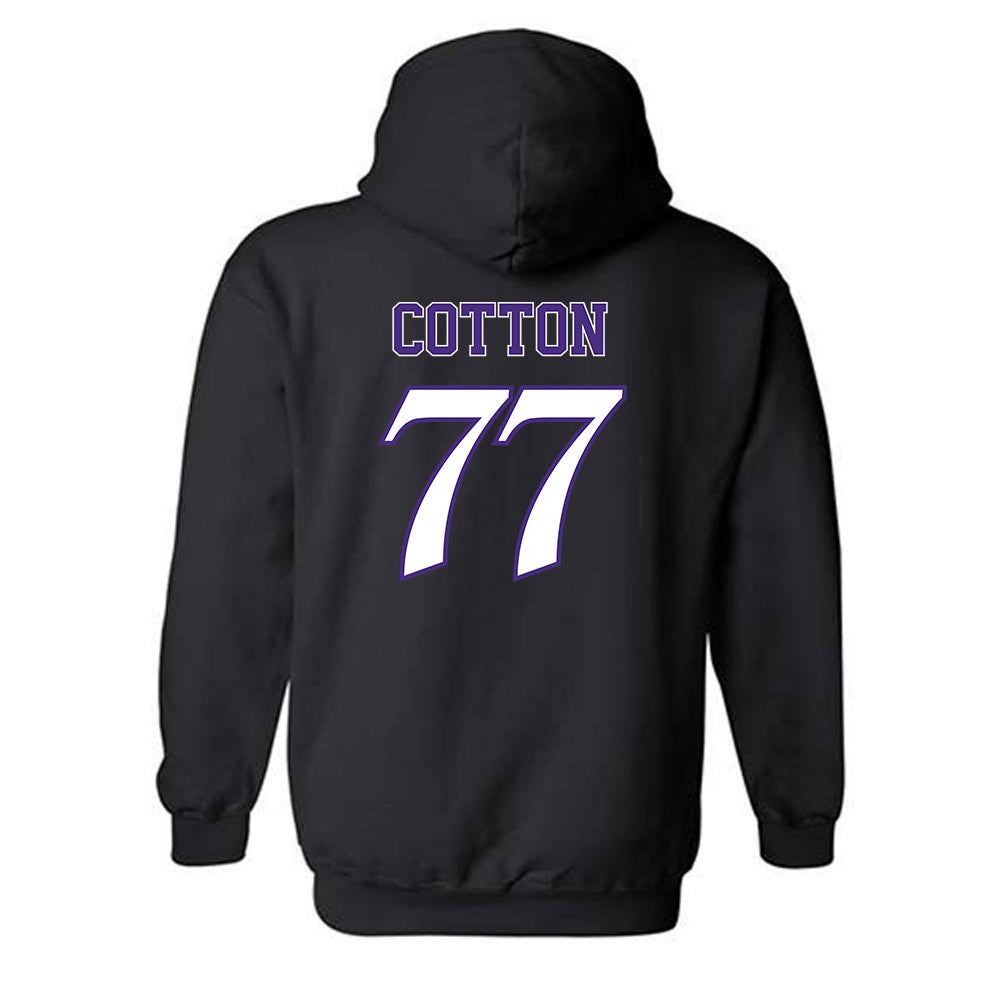 Northwestern - NCAA Football : Idrys Cotton - Hooded Sweatshirt-1
