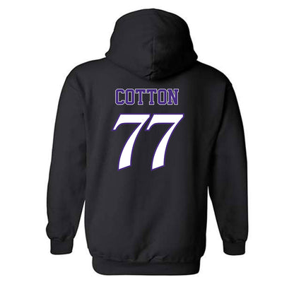 Northwestern - NCAA Football : Idrys Cotton - Hooded Sweatshirt-1
