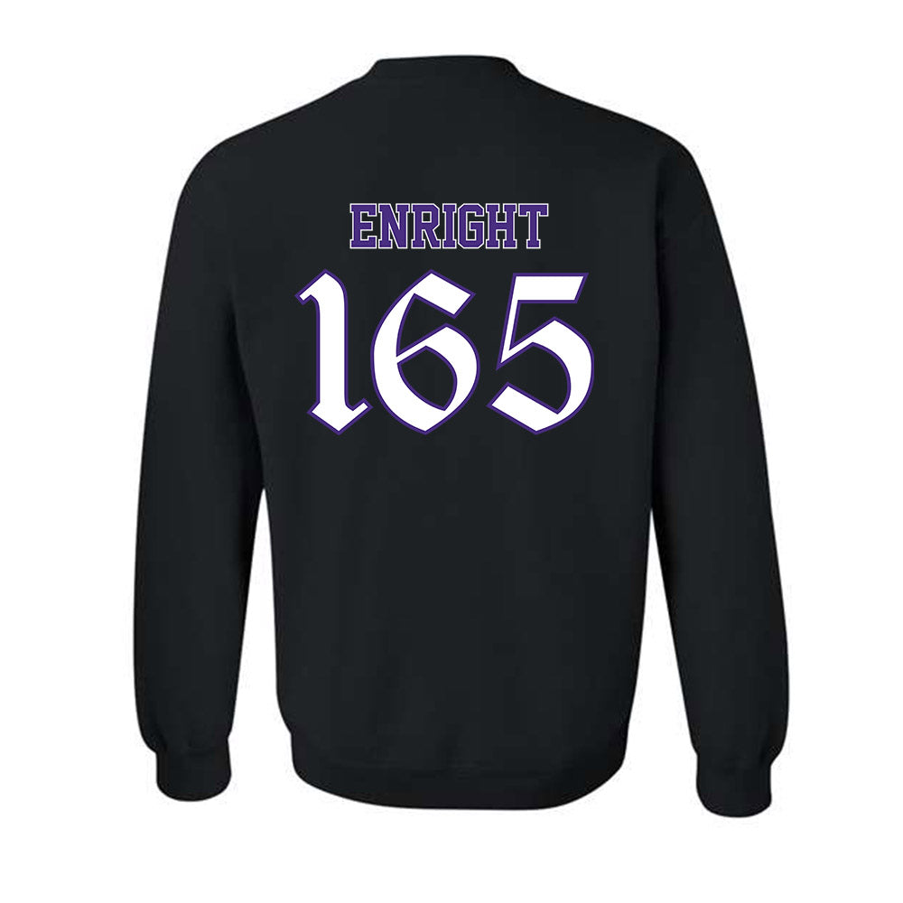 Northwestern - NCAA Wrestling : Eddie Enright - Crewneck Sweatshirt-1
