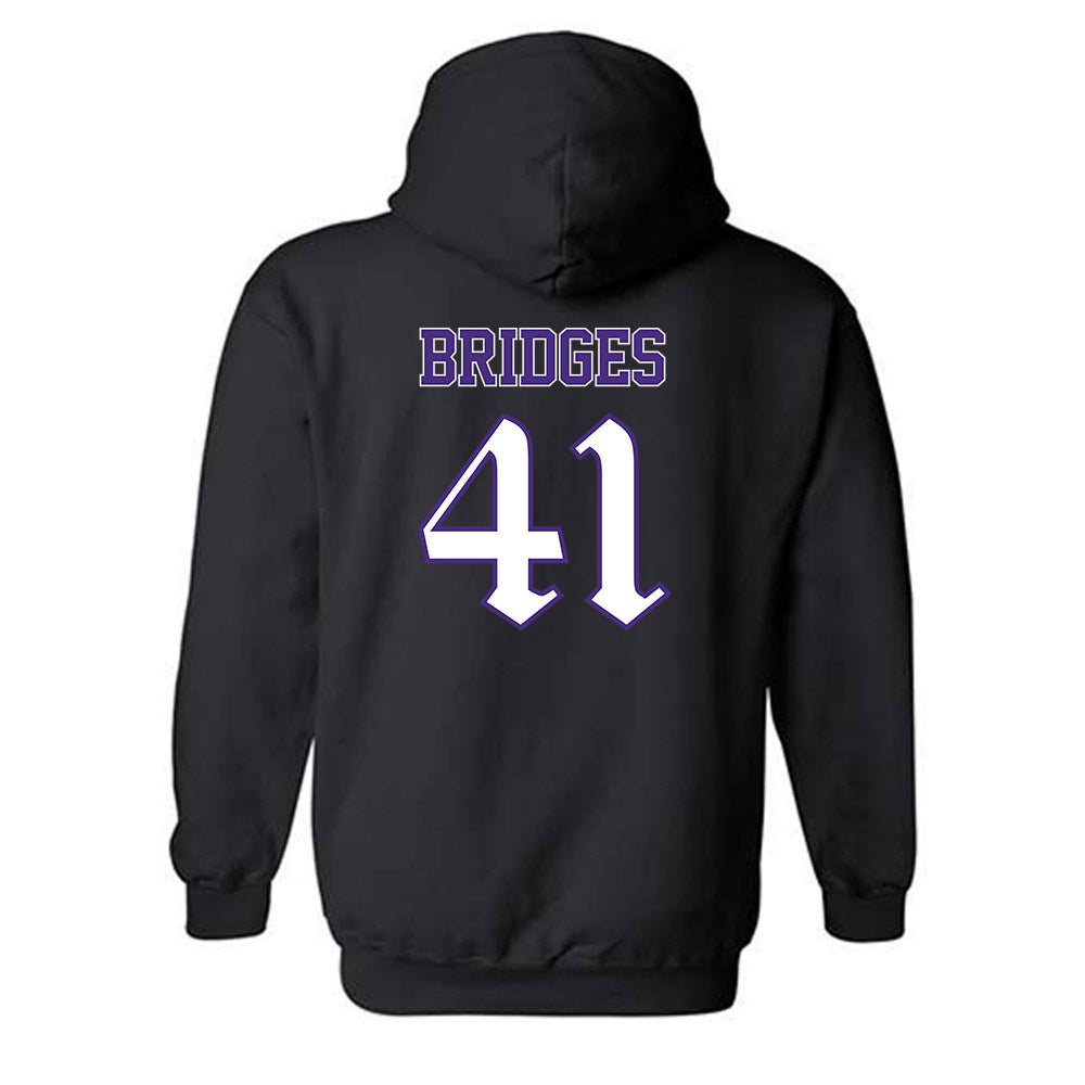 Northwestern - NCAA Baseball : Tommy Bridges - Hooded Sweatshirt-1