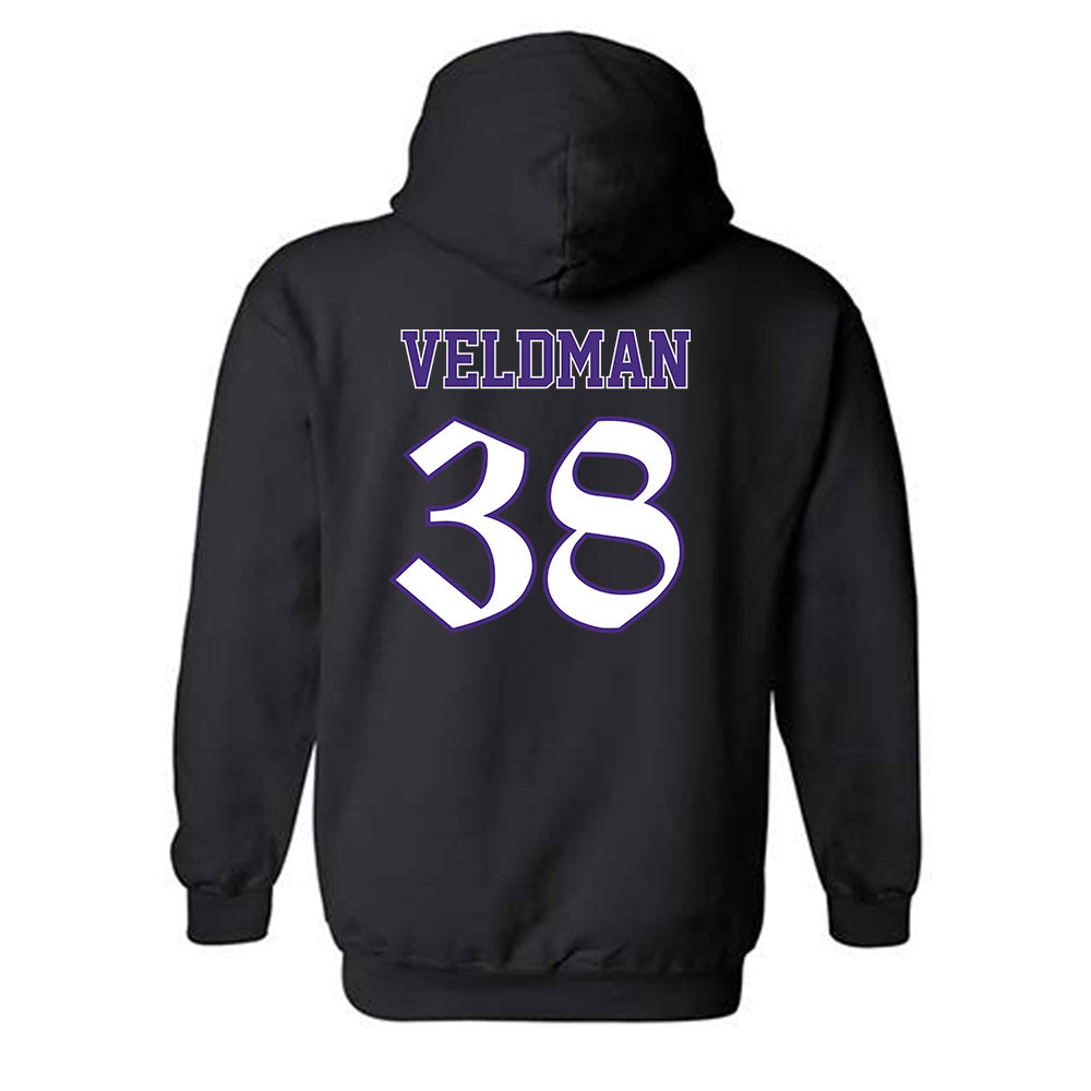 Northwestern - NCAA Football : Joshua Veldman - Hooded Sweatshirt-1