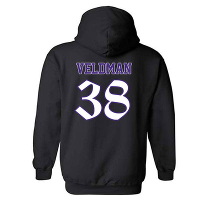 Northwestern - NCAA Football : Joshua Veldman - Hooded Sweatshirt-1