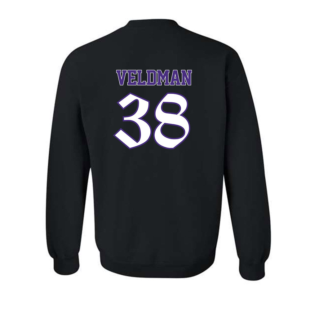 Northwestern - NCAA Football : Joshua Veldman - Crewneck Sweatshirt-1