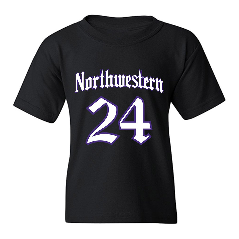 Northwestern - NCAA Women's Lacrosse : Riley Campbell - Youth T-Shirt-0