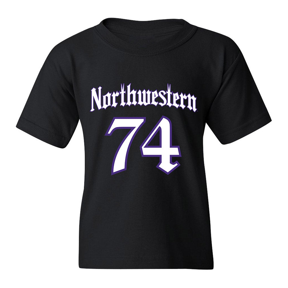 Northwestern - NCAA Football : Nicholas Herzog - Youth T-Shirt