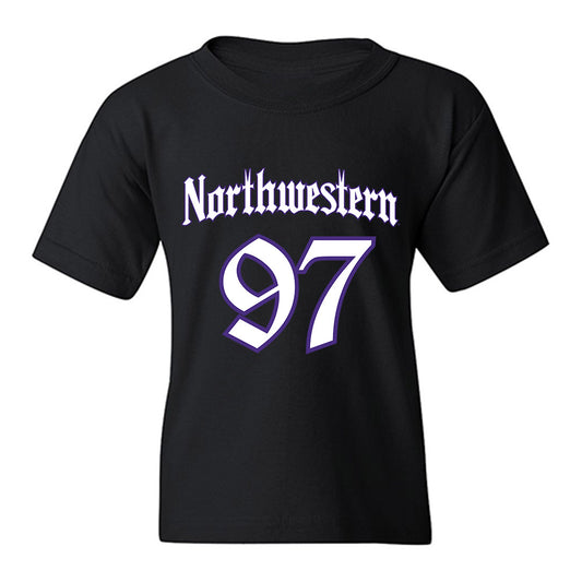 Northwestern - NCAA Football : Braxton Strong - Youth T-Shirt-0