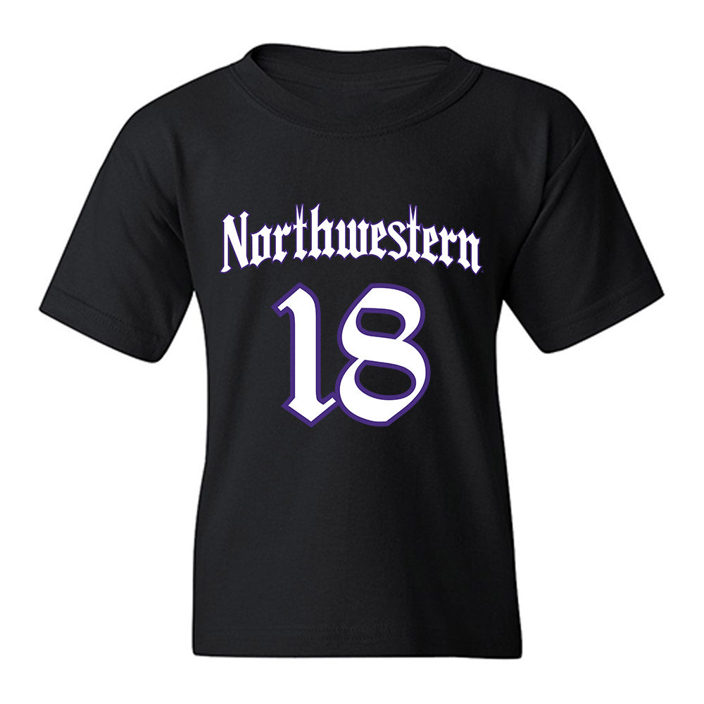 Northwestern - NCAA Women's Lacrosse : Claire Ratke - Youth T-Shirt-0