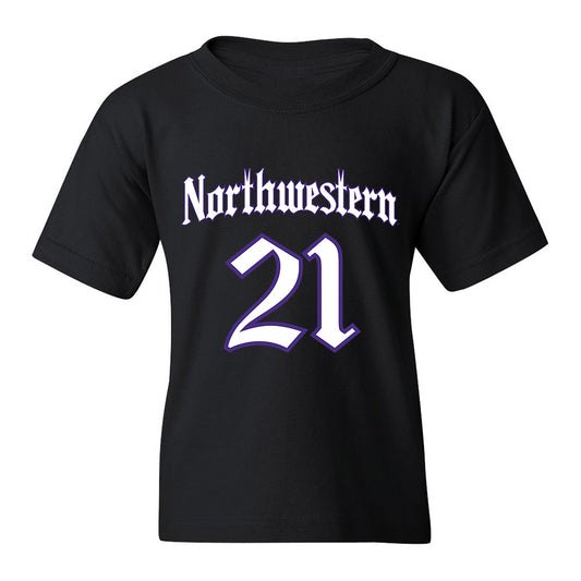 Northwestern - NCAA Women's Basketball : Melannie Daley - Youth T-Shirt