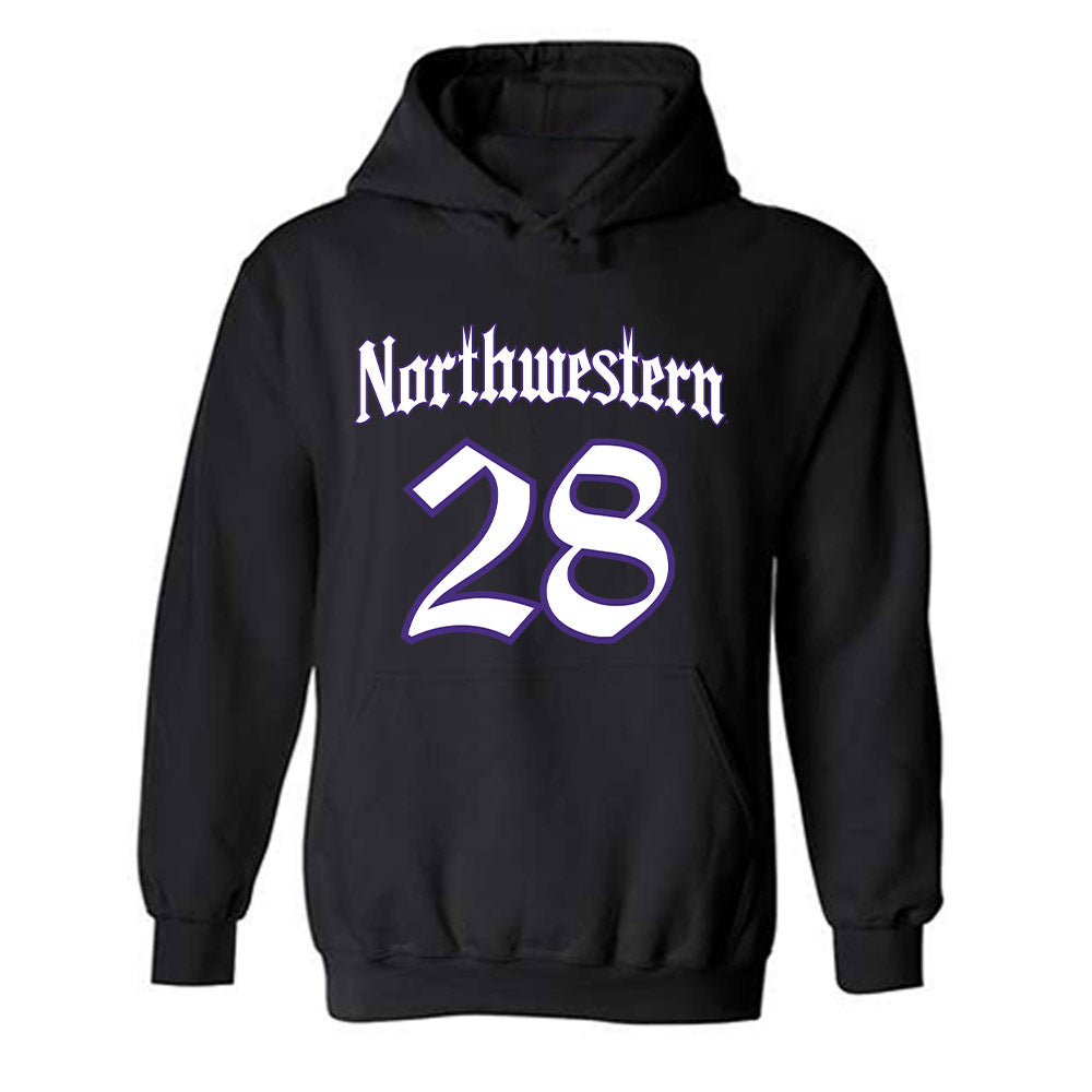 Northwestern - NCAA Men's Soccer : Tre Barrett III - Hooded Sweatshirt-0
