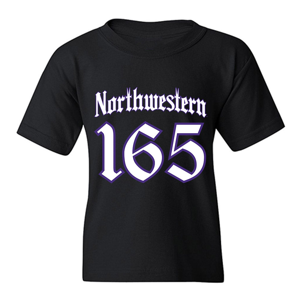 Northwestern - NCAA Wrestling : Eddie Enright - Youth T-Shirt-0