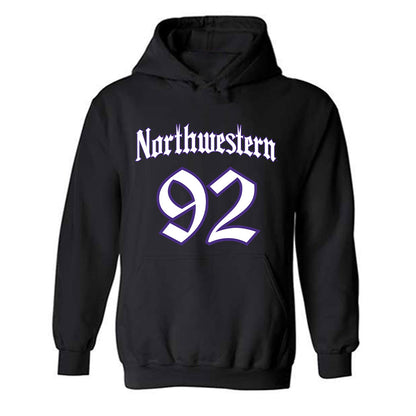 Northwestern - NCAA Football : Nikola Dugandzic - Hooded Sweatshirt-0