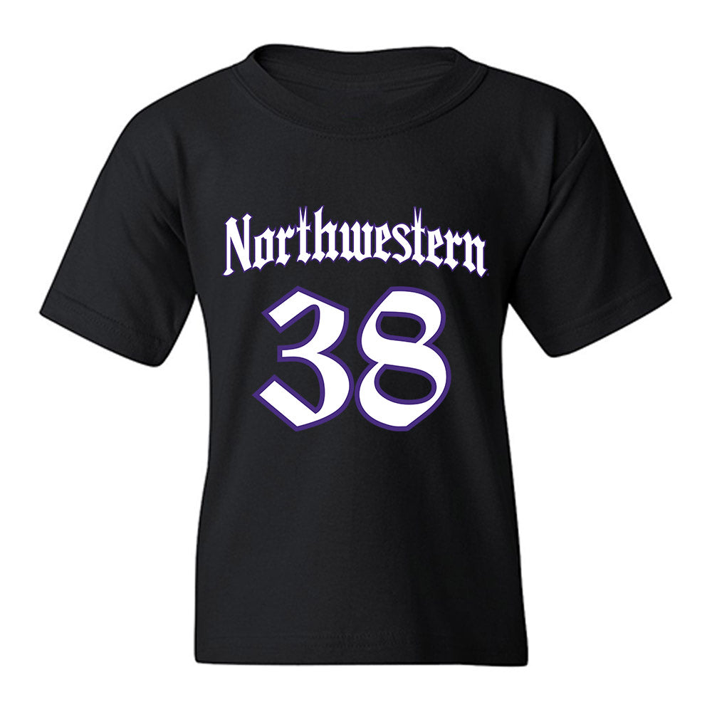 Northwestern - NCAA Football : Joshua Veldman - Youth T-Shirt-0