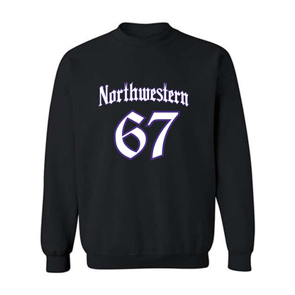 Northwestern - NCAA Football : Jace Borcherding - Crewneck Sweatshirt-0