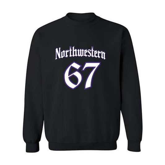 Northwestern - NCAA Football : Jace Borcherding - Crewneck Sweatshirt-0