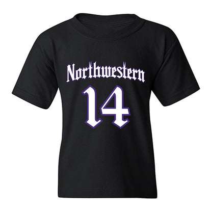 Northwestern - NCAA Football : Yannis Karlaftis - Youth T-Shirt-0