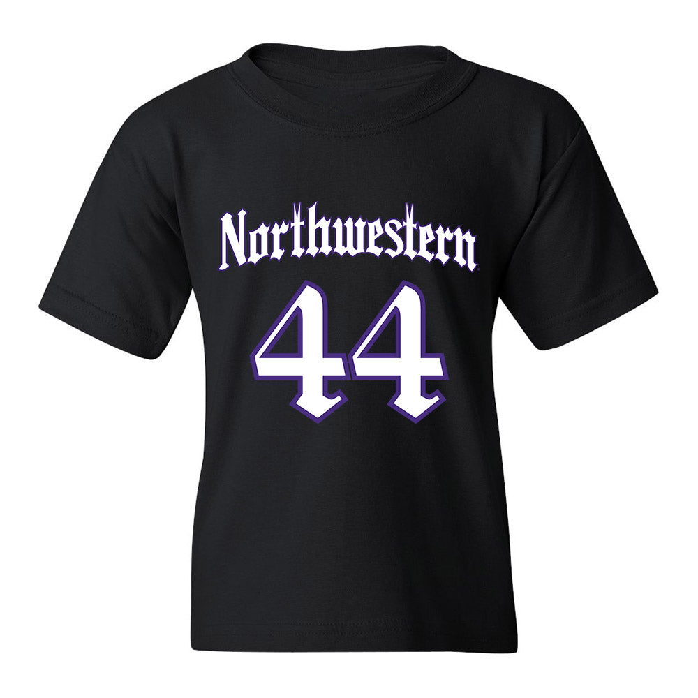 Northwestern - NCAA Men's Basketball : Angelo Ciaravino - Youth T-Shirt